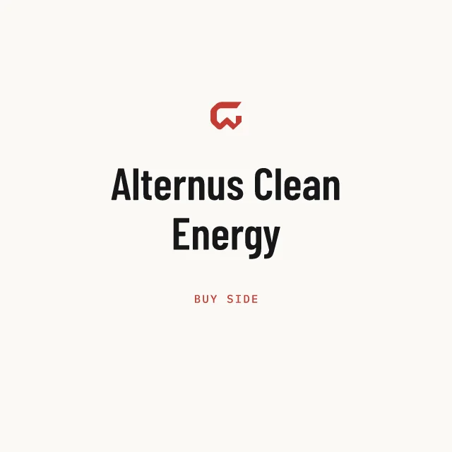 Buy side: Alternus Clean Energy