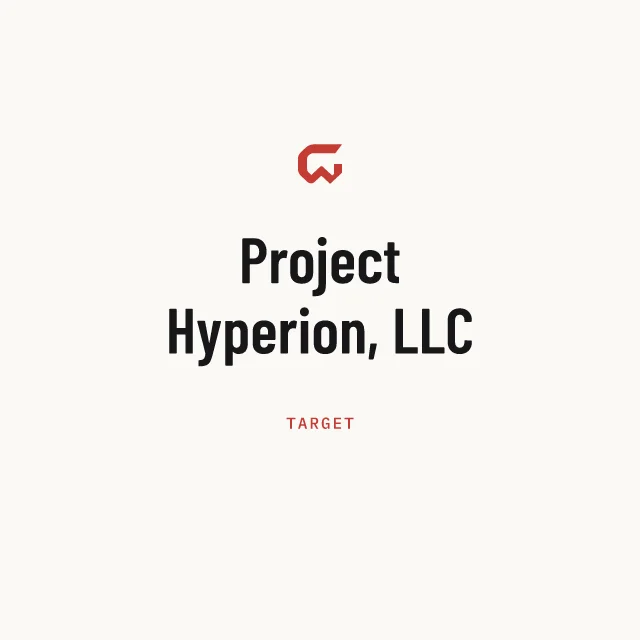 Target: Project Hyperion, LLC
