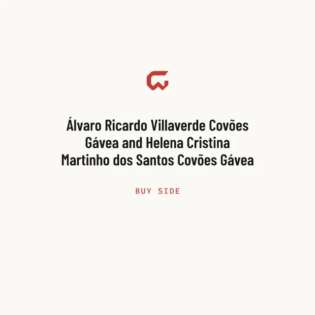 Buy side: Álvaro Ricardo Villaverde Covões Gávea and Helena Cristina Martinho dos Santos Covões Gávea
