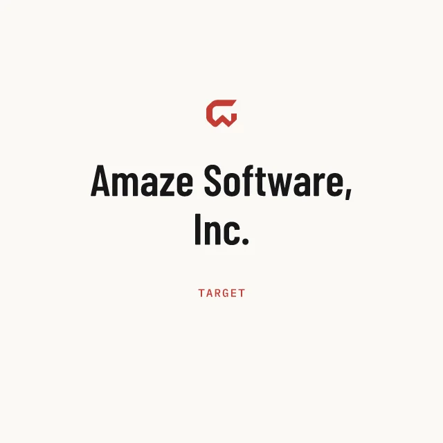 Target: Amaze Software, Inc.