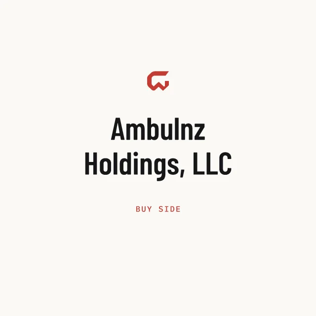 Buy side: Ambulnz Holdings, LLC