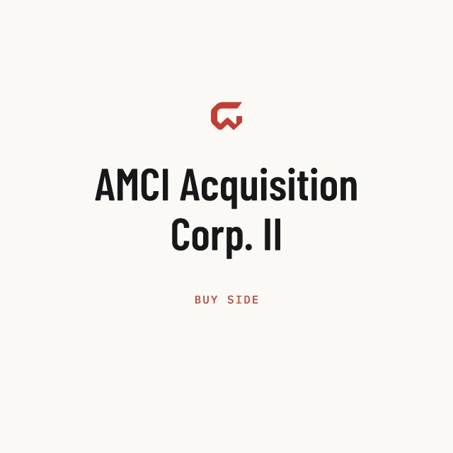 Buy side: AMCI Acquisition Corp. II