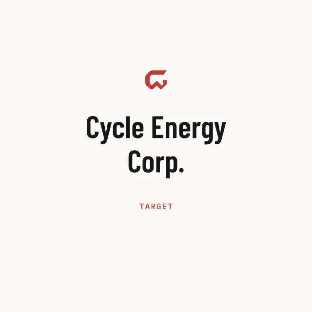 Target: Cycle Energy Corp.