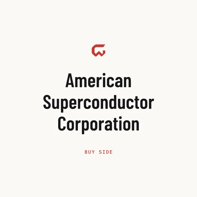 Buy side: American Superconductor Corporation
