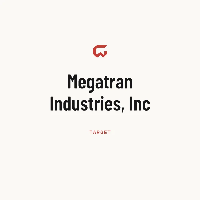 Target: Megatran Industries, Inc