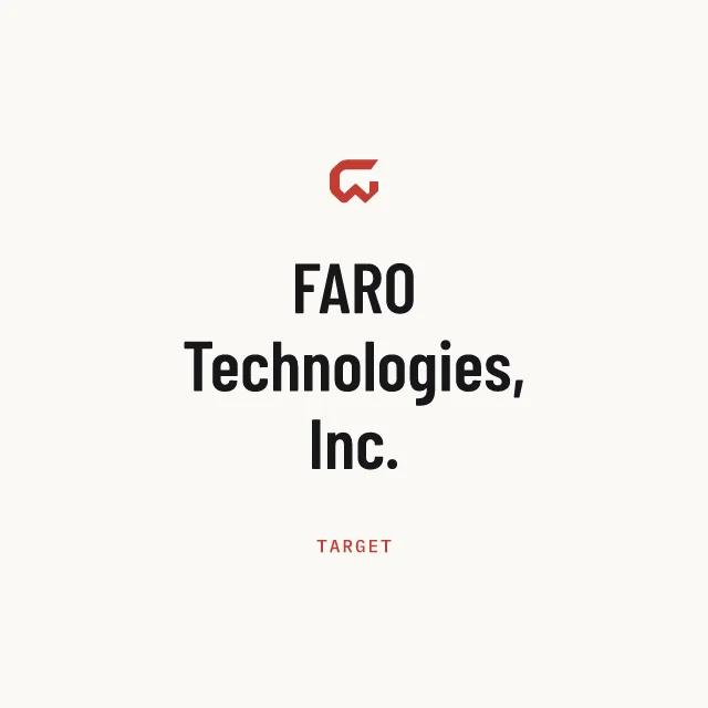 Target: FARO Technologies, Inc.