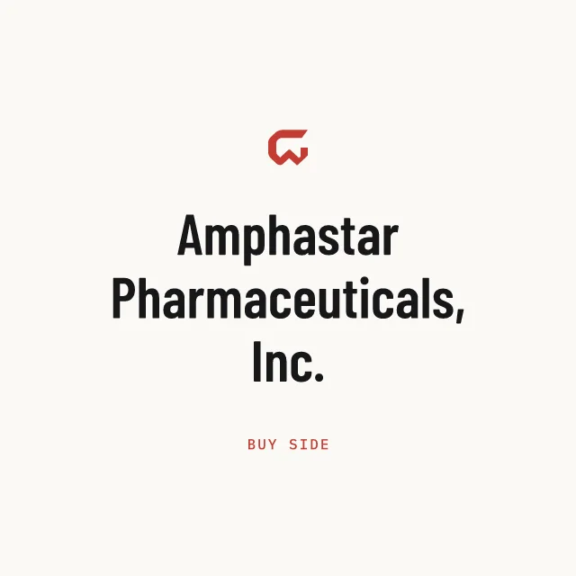Buy side: Amphastar Pharmaceuticals, Inc.