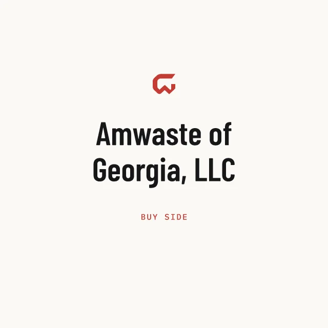 Buy side: Amwaste of Georgia, LLC