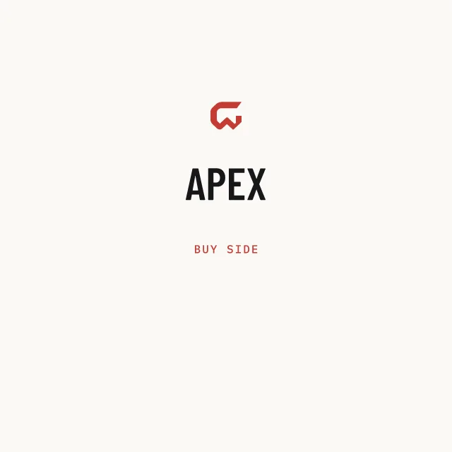 Buy side: APEX