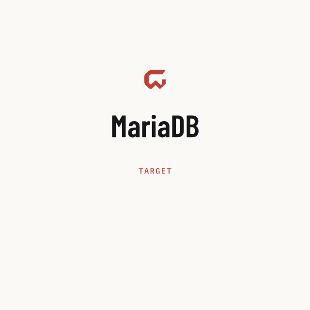Target: MariaDB
