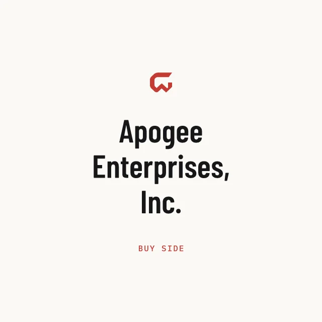Buy side: Apogee Enterprises, Inc.