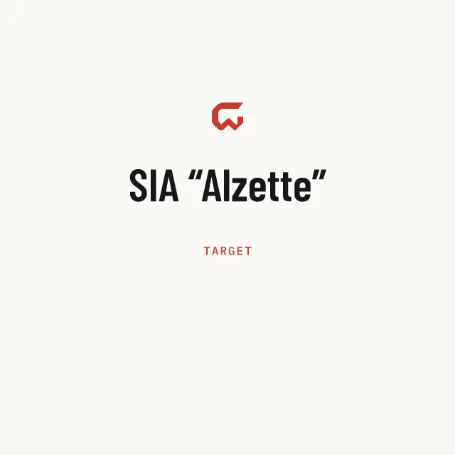 Target: SIA “Alzette”