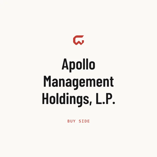 Buy side: Apollo Management Holdings, L.P.