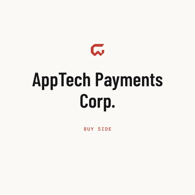 Buy side: AppTech Payments Corp.