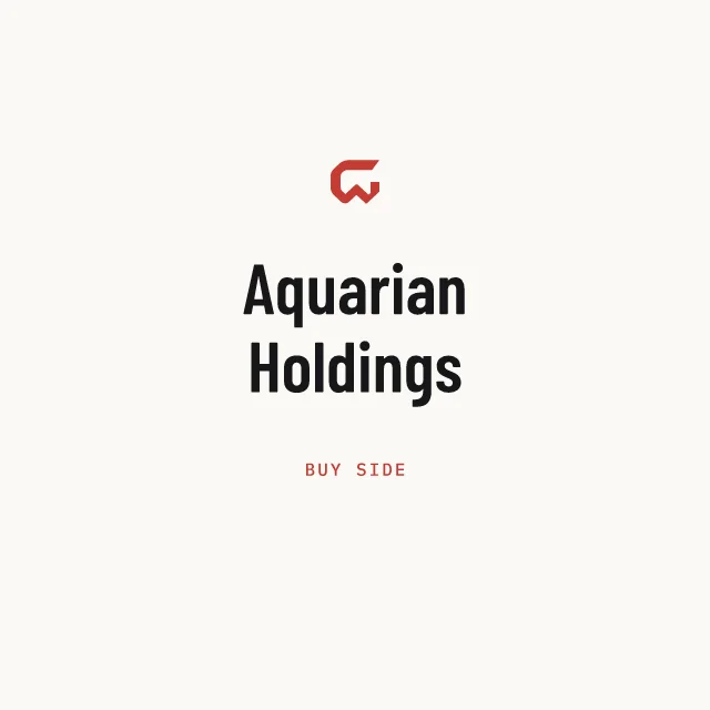 Buy side: Aquarian Holdings