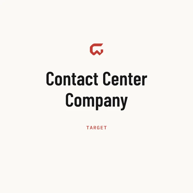 Target: Contact Center Company