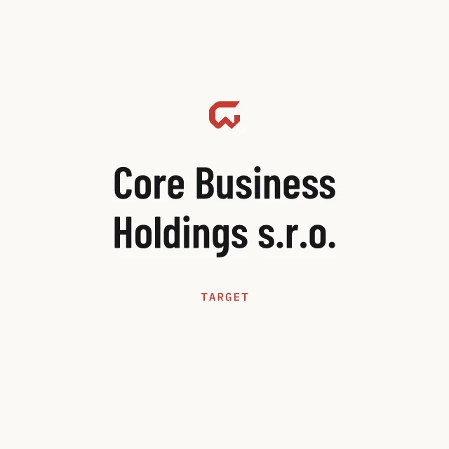 Target: Core Business Holdings s.r.o.