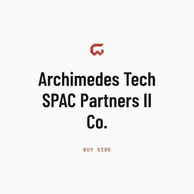 Buy side: Archimedes Tech SPAC Partners II Co.