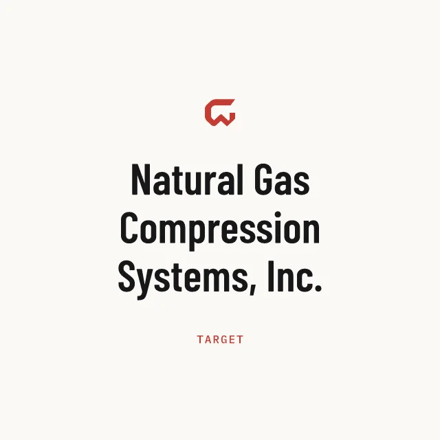 Target: Natural Gas Compression Systems, Inc.