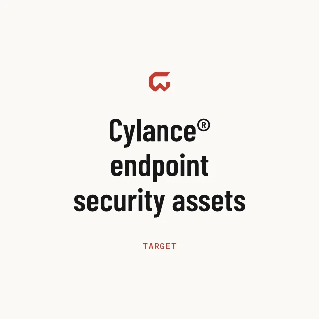 Target: Cylance® endpoint security assets