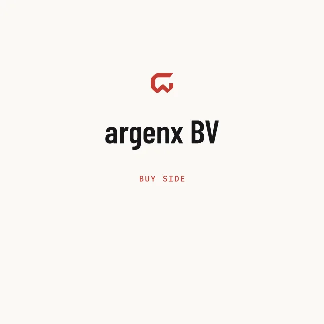 Buy side: argenx BV