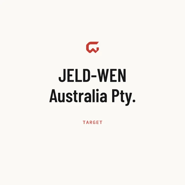 Target: JELD-WEN Australia Pty.