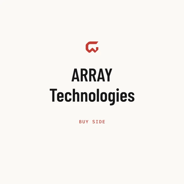 Buy side: ARRAY Technologies