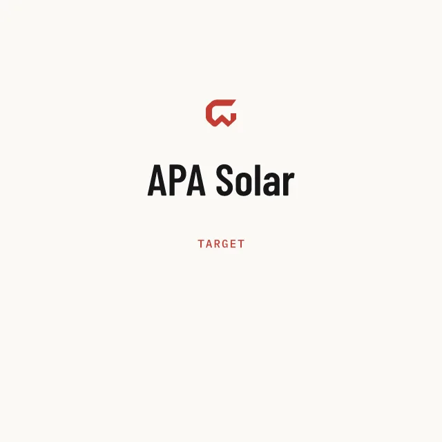 Target: APA Solar