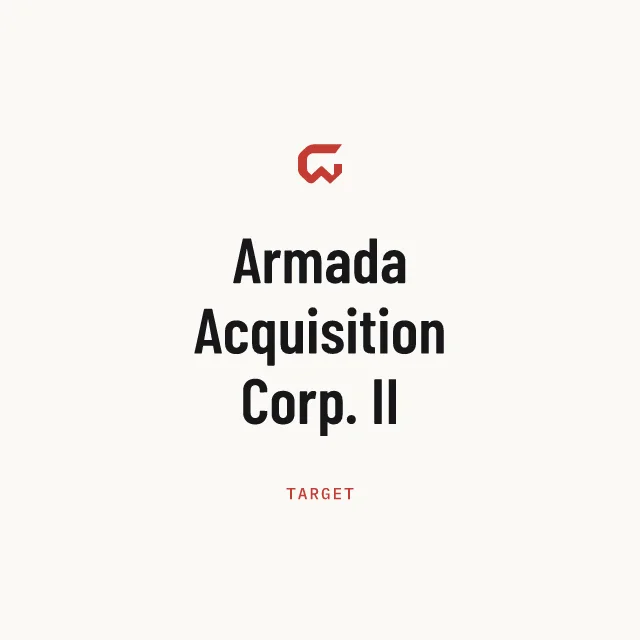 Target: Armada Acquisition Corp. II