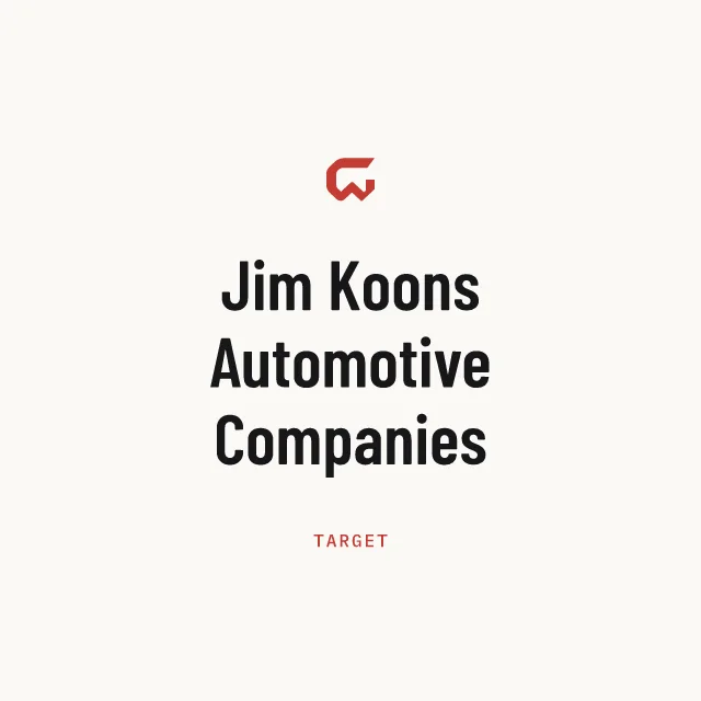 Target: Jim Koons Automotive Companies