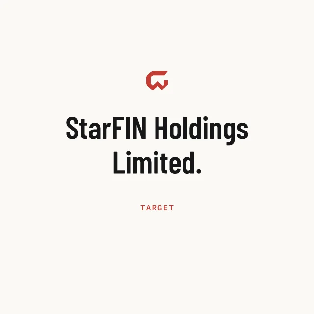 Target: StarFIN Holdings Limited.