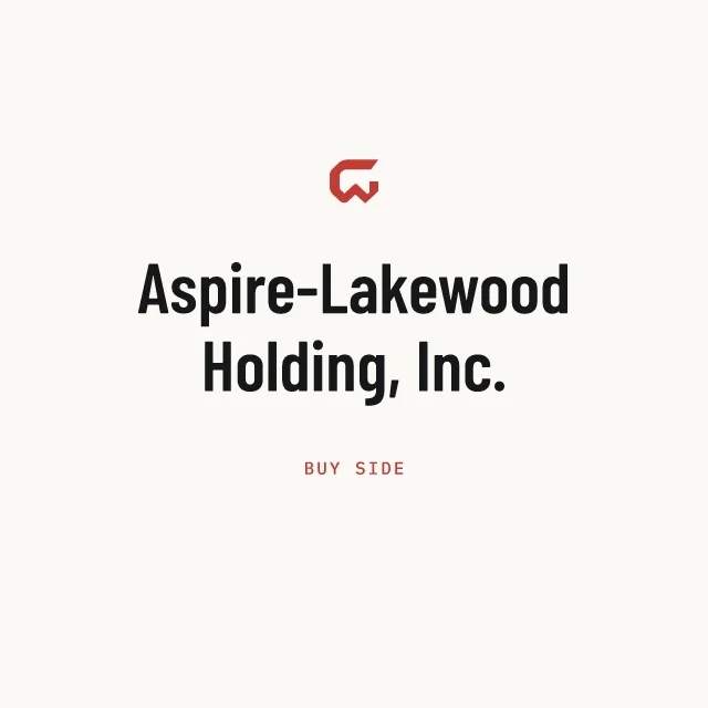 Buy side: Aspire-Lakewood Holding, Inc.