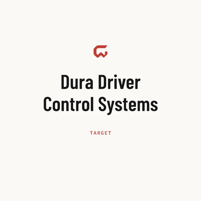 Target: Dura Driver Control Systems