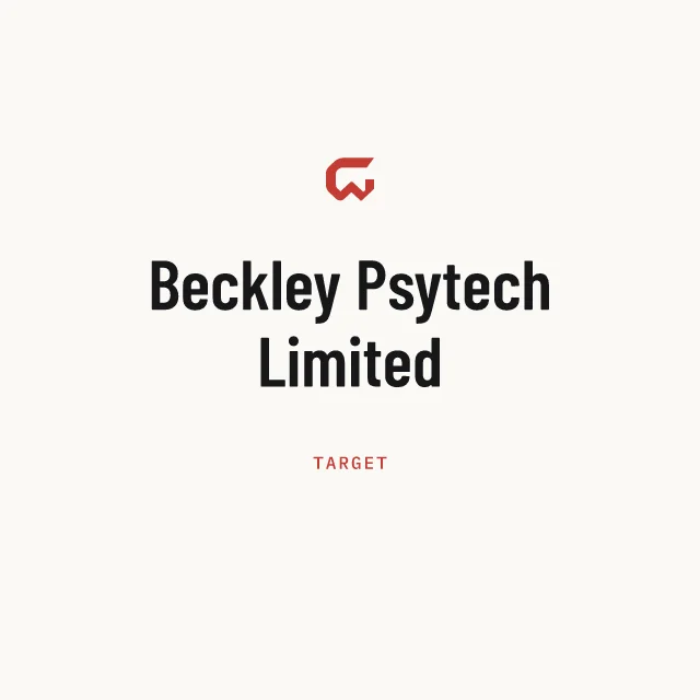 Target: Beckley Psytech Limited