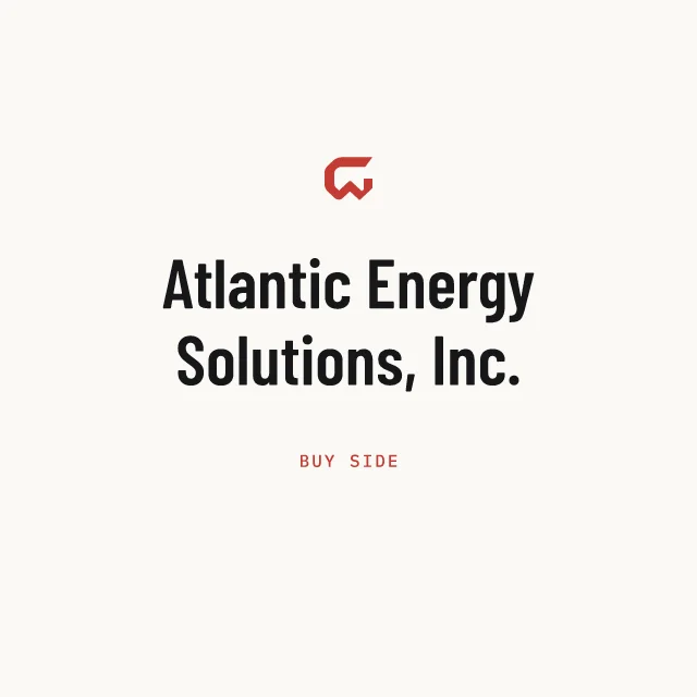 Buy side: Atlantic Energy Solutions, Inc.