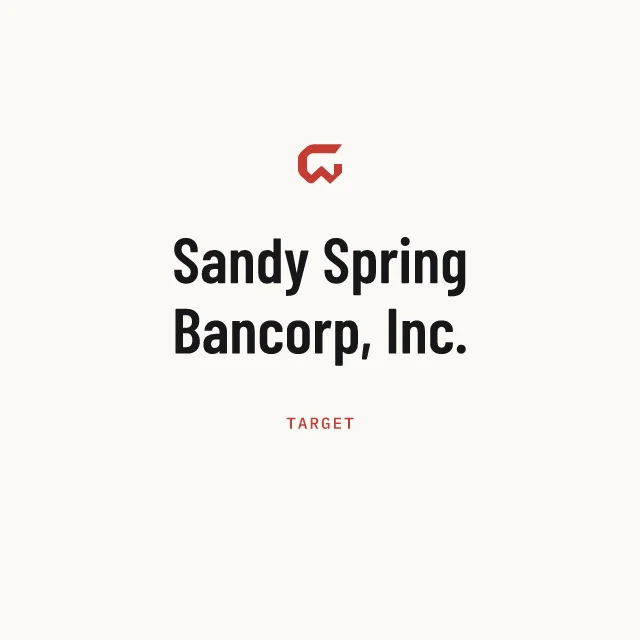 Target: Sandy Spring Bancorp, Inc.