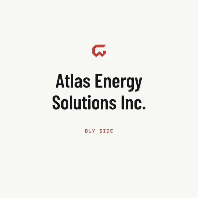 Buy side: Atlas Energy Solutions Inc.
