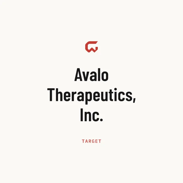 Target: Avalo Therapeutics, Inc.