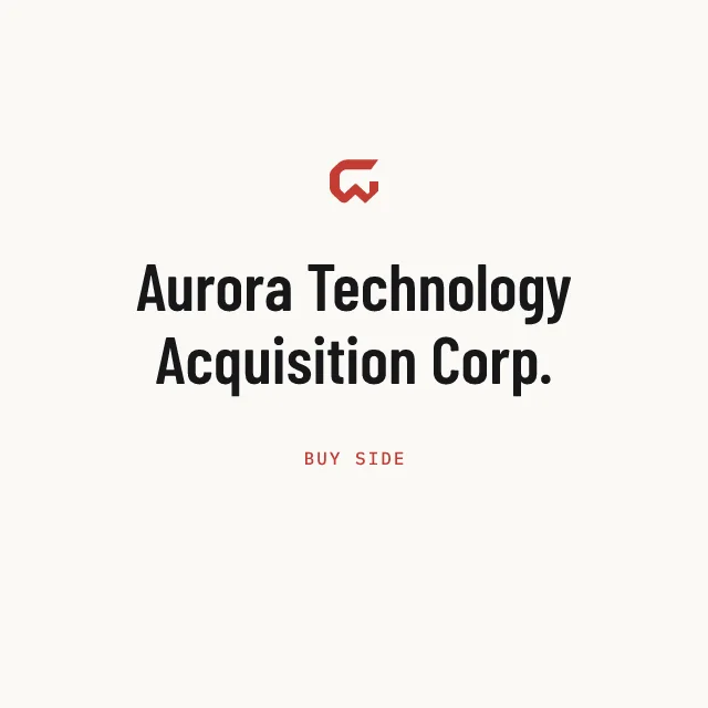 Buy side: Aurora Technology Acquisition Corp.