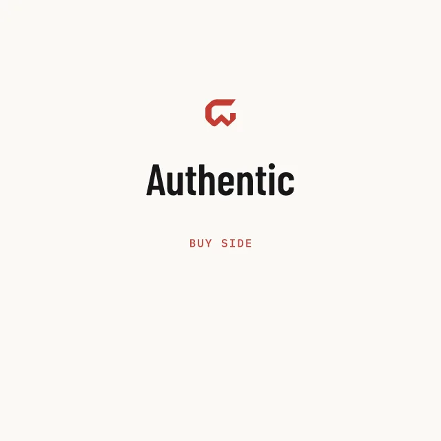 Buy side: Authentic