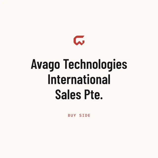 Buy side: Avago Technologies International Sales Pte.