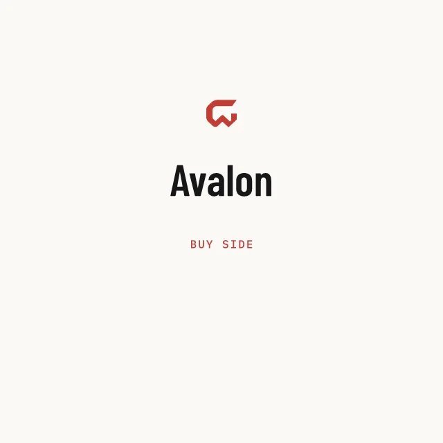 Buy side: Avalon