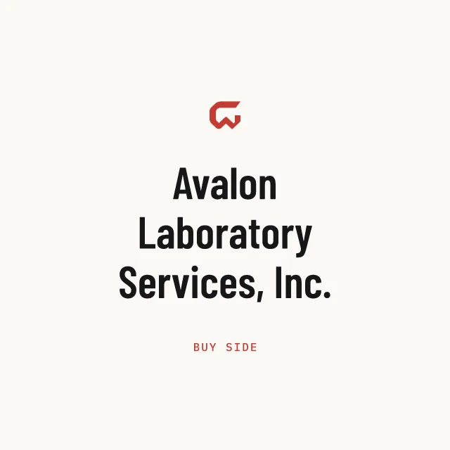 Buy side: Avalon Laboratory Services, Inc.