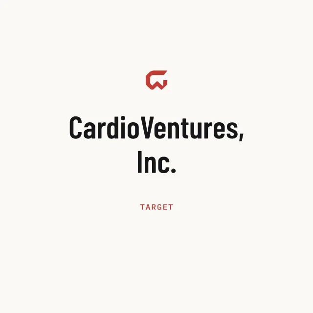 Target: CardioVentures, Inc.