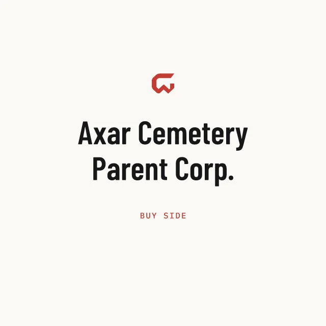 Buy side: Axar Cemetery Parent Corp.