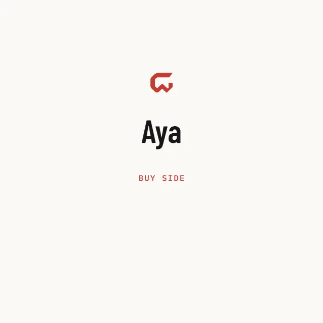Buy side: Aya