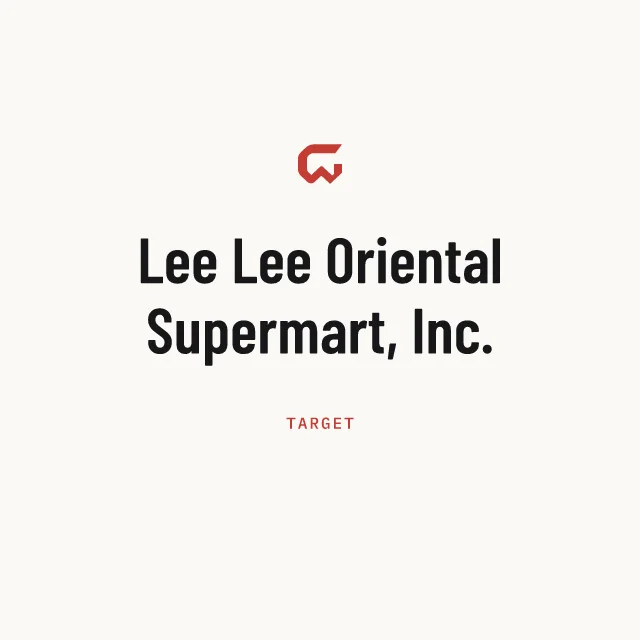 Target: Lee Lee Oriental Supermart, Inc.