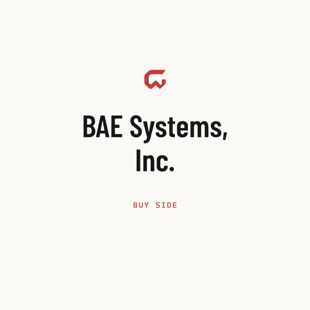 Buy side: BAE Systems, Inc.