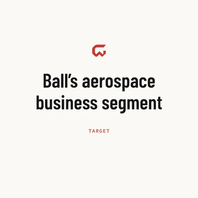 Target: Ball’s aerospace business segment