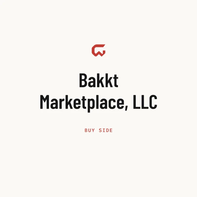 Buy side: Bakkt Marketplace, LLC